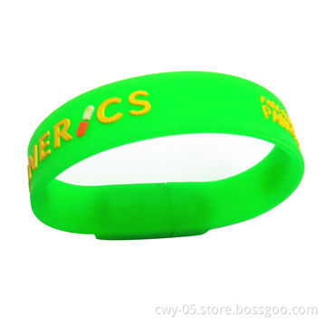 Magnetic Silicone Wristbands, Embossed Logo